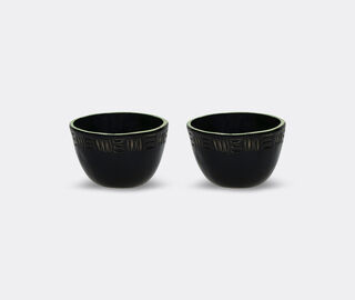 Pomax 'Meet the Kutis' mini bowl, set of two, black BLACK POMA26MEE162BLK