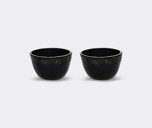 Pomax Meet The Kuti'S - Mini Bowls (Set Of 2) - Black undefined ${masterID} 2