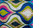 Les-Ottomans Silk velvet cushion, multicolor  OTTO22VEL004MUL