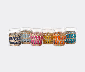 POLSPOTTEN &#39;Reed&#39; tumblers, set of six MULTICOLOUR POLS22TUM796MUL