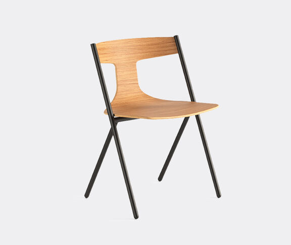 Viccarbe Quadra Chair Black Structure Matt Oak Chair Stackable Matt oak ${masterID} 2