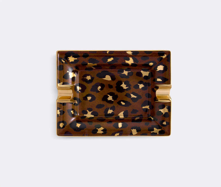 L'Objet 'Leopard' ashtray brown LOBJ22LEO484BRW