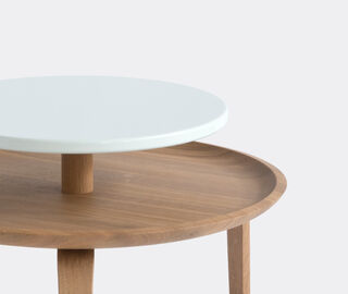 Col&eacute; 'Secreto 60' coffee table, white LIGHT BROWN COIT20SEC283WHI