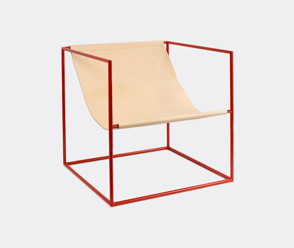 Valerie_objects 'Solo' seat, red and leather