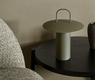 Audo Copenhagen 'Ray Table Lamp' portable, dusty green GREEN MENU22RAY142GRN