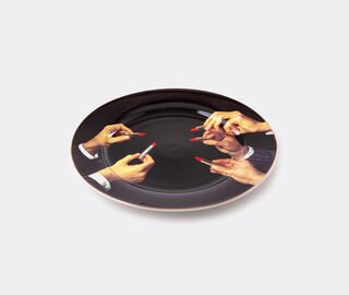 Seletti 'Lipsticks black' dinner plate BLACK SELE22TOI149MUL