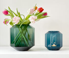 XLBoom 'Bliss' vase, small, blue BLUE XLBO23BLI901BLU