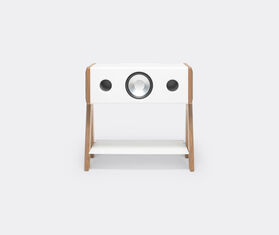 La Boite concept &#39;Cube&#39; speaker, white and oak MULTICOLOUR BOIT25CUB152MUL