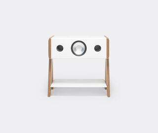 La Boite concept 'Cube' speaker, white and oak MULTICOLOUR BOIT25CUB152MUL