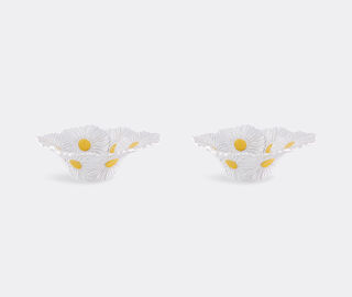 Bordallo Pinheiro 'Maria Flor' salad bowl, set of two, white MULTICOLOR BOPI26MAR996MUL