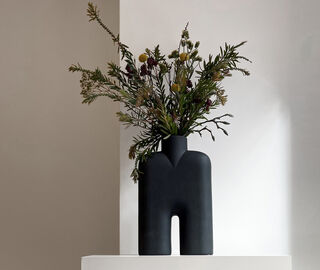 101 Copenhagen 'Cobra Tall' medium  vase, black BLACK COPH25COB218BLK