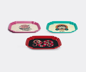 Gucci 'Sprovveduta Et&agrave;' chiselled metal tray, large MULTICOLOUR GUCC18CHI438GRN