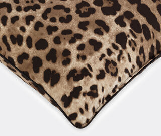 Dolce&amp;Gabbana Casa 'Leopardo' silk twill cushion, small MULTICOLOUR DGCA22SIL041MUL