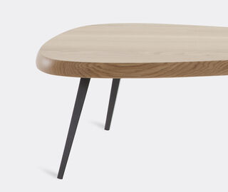 Cassina 'Mexique' low table, natural oak BLACK CASS21MEX633BEI