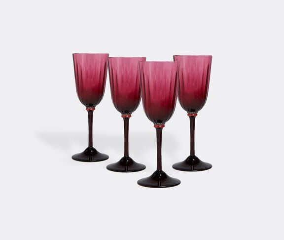 La DoubleJ 'Pineapple Rainbow' wine glasses, set of four undefined ${masterID}