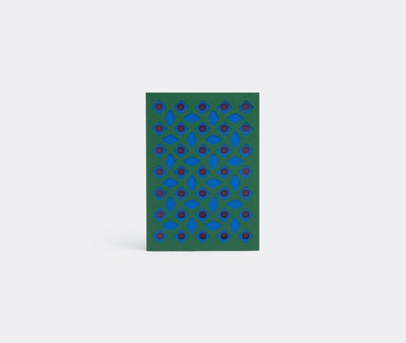 Dotsy Pattern card, blue, purple and green