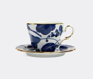 La DoubleJ 'Wildbird' teacup, set of two, blue BLUE LADJ25MAM621MUL