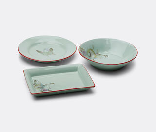 Pierre-Louis Mascia Floral starter plate, light blue LIGHT BLUE PLMA26PLA599LBL