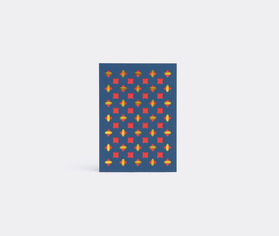 Dotsy Pattern card, blue and red