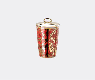 Rosenthal 'Medusa Garland' candle with lid, red RED ROSE24MED085RED