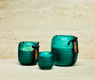 ONNO Collection 'Sphere Aqua' candle Ginger Fig scent, small MULTICOLOUR ONNO23CAN641LBL