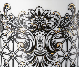 Rosenthal &#39;Marqueterie&#39; mug with lid MULTICOLOUR ROSE23MUG626MUL