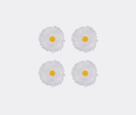 Bordallo Pinheiro 'Maria Flor' dessert plate, set of four, white MULTICOLOR BOPI26MAR934MUL