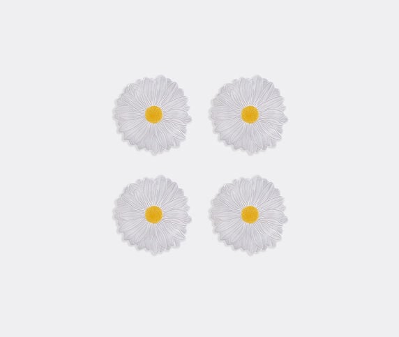 Bordallo Pinheiro 'Maria Flor' dessert plate, set of four, white MULTICOLOR BOPI26MAR934MUL