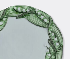 Les-Ottomans 'Lily of the Valley' bread plate, set of two, green and white MULTICOLOUR OTTO26LIL468MUL