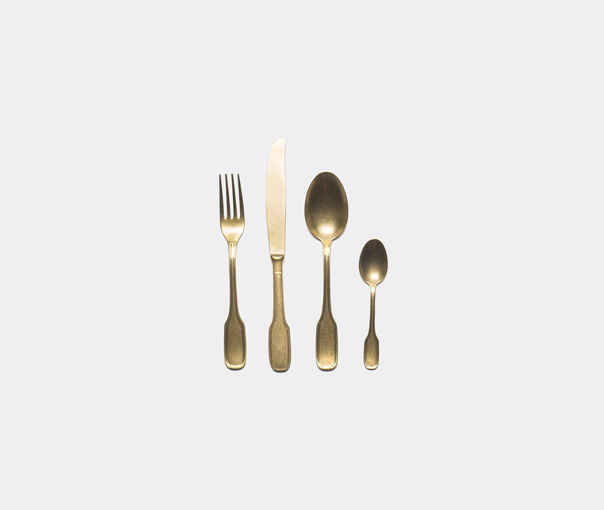 Bitossi Home Cutlery set 24 pieces, gold  BIHO22TAB076GOL