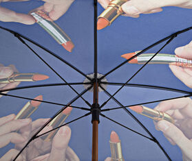 Seletti Toiletpaper umbrella 'Lipstick' BLUE SELE15OMB302BLU