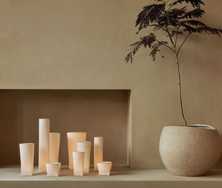 Audo Copenhagen 'Ignus Flameless Candle', H25 WHITE MENU22IGN255WHI