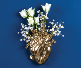 Seletti &#39;Love in Bloom&#39; vase, gold GOLD SELE21LOV217GOL