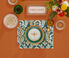 La DoubleJ 'Green Garland' tablemat, set of two GREEN LADJ23TAB796GRN