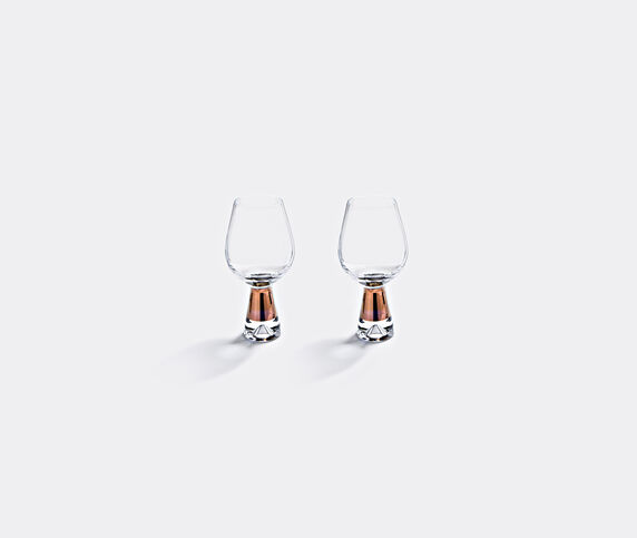 Tom Dixon 'Tank' wine glasses, set of two Clear, copper TODI16TAN549BRW