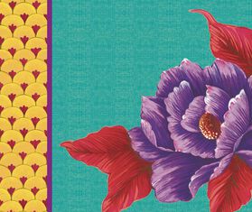 Lisa Corti 'Masonite' rectangular placemat, set of two, azalea yellow YELLOW LICO23MAS370MUL