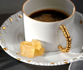 L&#39;Objet &#39;Mojave&#39; espresso cup &amp; saucer MULTICOLOUR LOBJ21EXP295WHI