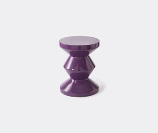 POLSPOTTEN 'Zig Zag' stool, dark purple PURPLE POLS23ZIG629PUR