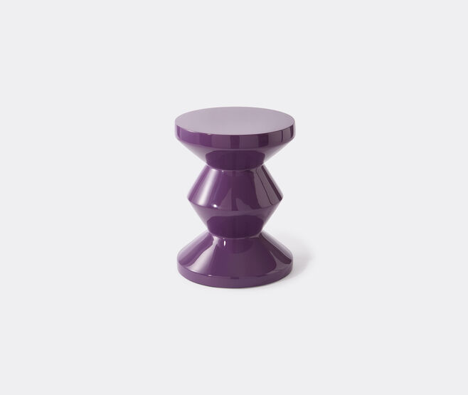 POLSPOTTEN 'Zig Zag' stool, dark purple PURPLE POLS23ZIG629PUR