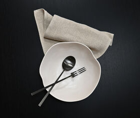 101 Copenhagen &#39;Kogei&#39; salad servers, black BLACK COPH24KOG659BLK