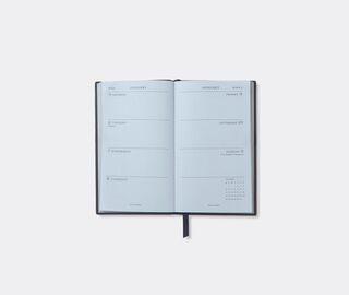 Smythson '2026 Panama' weekly diary with pocket, navy BLUE SMYT25PAS383BLU