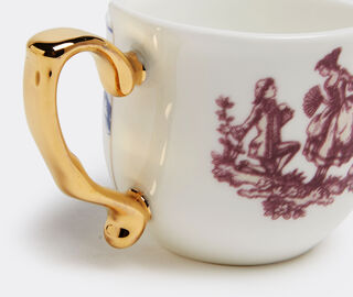 Seletti 'Hybrid Eufemia' coffee cup with saucer MULTICOLOUR SELE22HYB411MUL