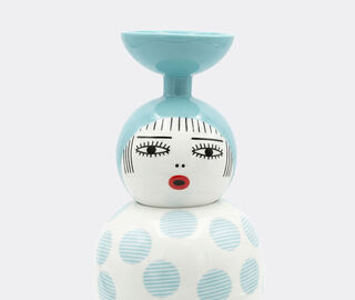 Seletti 'Canopie, Kiki', jar, white and sky blue MULTICOLOUR SELE26DOL686MUL