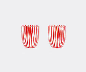 Aquazzura Casa &#39;Capri Stripe&#39; tumbler, set of two, red RED AQUA23CAP370RED