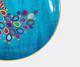 Les-Ottomans Set of four porcelain plates, navy, small MULTICOLOUR OTTO20POR290MUL