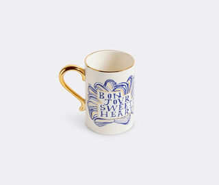 L'Objet 'Sweetheart' mug, white, blue and gold MULTICOLOUR LOBJ25RUA833MUL