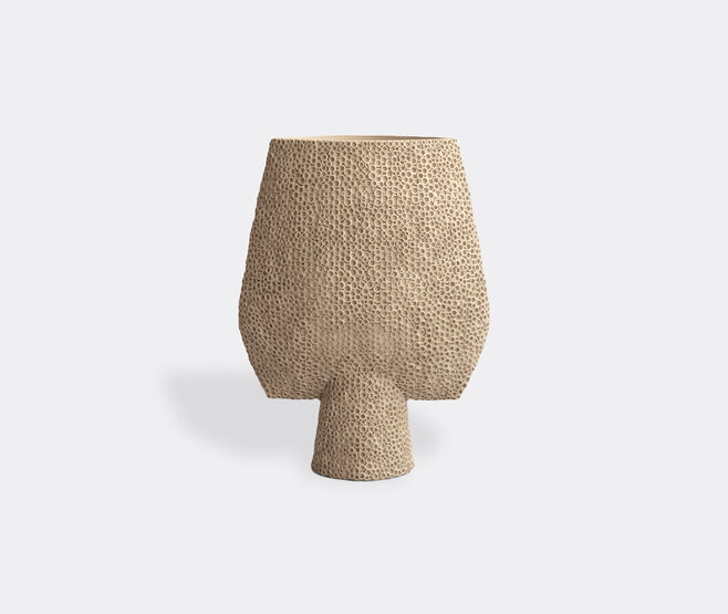 101 Copenhagen 'Sphere Shisen' square vase, big, sand BEIGE COPH24SPH123BEI