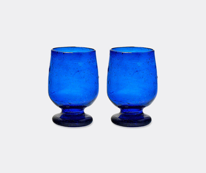 Bitossi Home 'Imperfetto' glass, set of two, blue BLUE BIHO26IMP762BLU