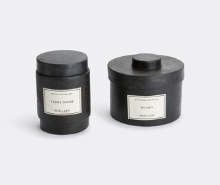 Mad et Len 'Monarchia' candle, Terre noire BLACK MALE15BOU302BLK