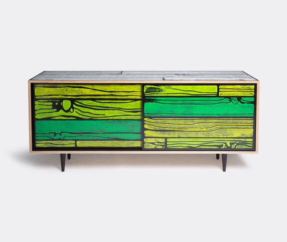 Established & Sons Wrongwoods Low Cabinet, Green Green ${masterID} 2